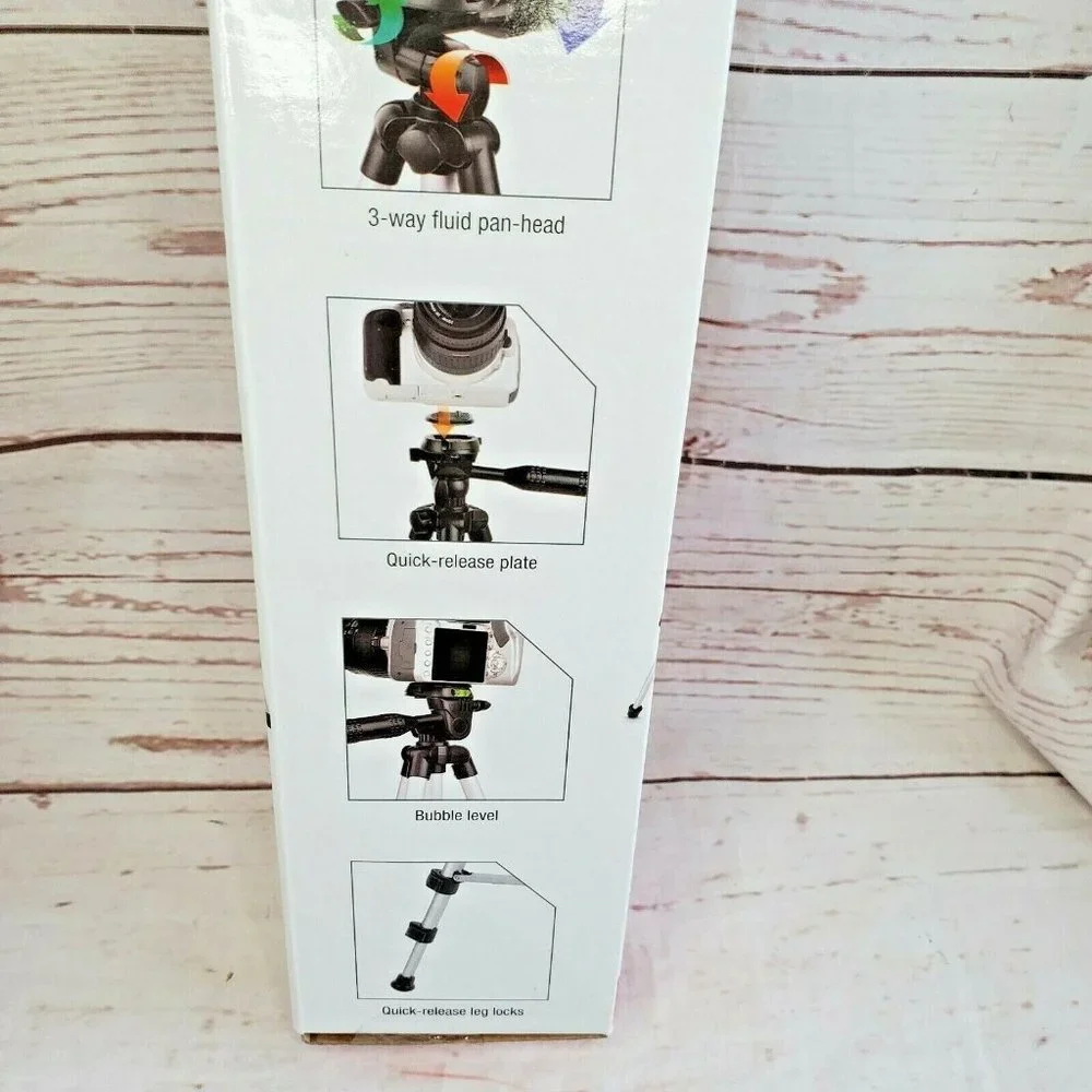 Merkury Innovations Camera/Camcorder Extendable Black Tripod 50
